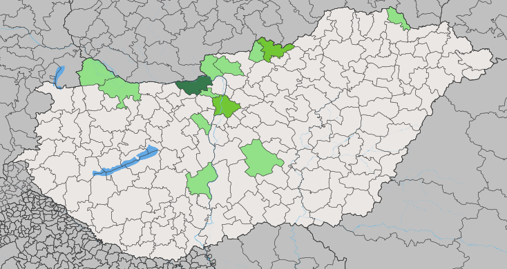 Hungary counties